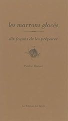Marrons glacés façons d'occasion  Livré partout en Belgiqu