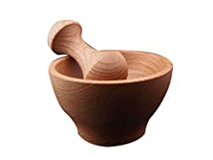Wooden wooden mortar for sale  Delivered anywhere in Ireland