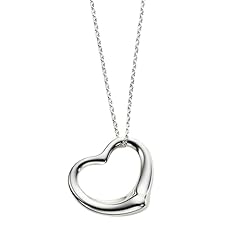 Silver heart necklace for sale  Delivered anywhere in USA 