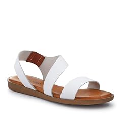 Elasticated leather sandals for sale  Delivered anywhere in UK