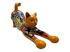 Talavera cat stretching for sale  Delivered anywhere in USA 