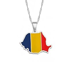 Collier carte roumanie d'occasion  Livré partout en France