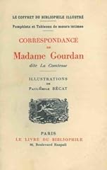 Correspondance madame gourdan d'occasion  Livré partout en France