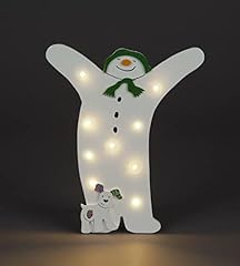 Snowman white wooden for sale  Delivered anywhere in UK