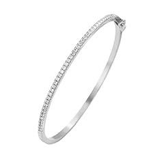 Silver tennis bangle for sale  Delivered anywhere in USA 
