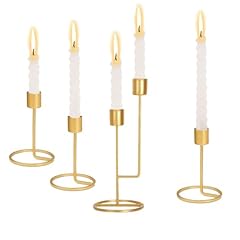 Pack gold candlestick for sale  Delivered anywhere in UK