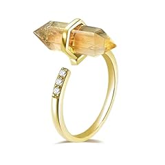 Citrine ring yellow for sale  Delivered anywhere in USA 