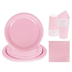 68pcs pink tableware for sale  Delivered anywhere in UK