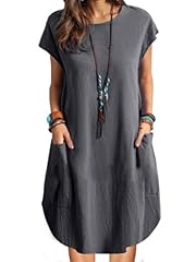 Zanzea leinenkleid damen gebraucht kaufen  Wird an jeden Ort in Deutschland