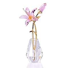 Crystal floral figurine for sale  Delivered anywhere in UK