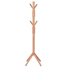 Hododou Wooden Coat Stand with 8 Foldable Hooks Free for sale  Delivered anywhere in UK
