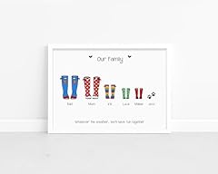 Personalised family welly for sale  Delivered anywhere in UK