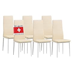 chaises cuir beige d'occasion  Livré partout en France