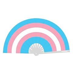 Trans flag fan for sale  Delivered anywhere in UK