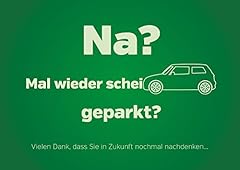 Scheiße geparkt karten gebraucht kaufen  Wird an jeden Ort in Deutschland