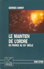 Maintien ordre xxe d'occasion  Livré partout en France