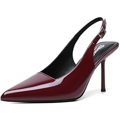 Ribongz burgundy slingback for sale  Delivered anywhere in USA 