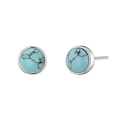 Synthetic Turquoise Stud Earrings for sale  Delivered anywhere in UK