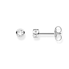 Used, Thomas Sabo Women Stud Earrings White Stone 925 Sterling for sale  Delivered anywhere in UK
