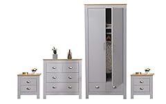 Kingwudo grey bedroom for sale  Delivered anywhere in UK