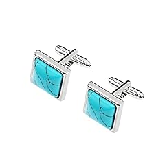 Men cufflinks turquoise for sale  Delivered anywhere in UK