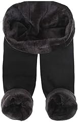 Womens Ladies New Thermal Winter Black Thick Fur Fleece, used for sale  Delivered anywhere in UK