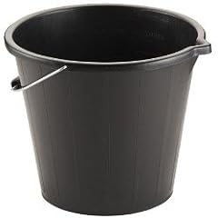 Black builders bucket for sale  Delivered anywhere in Ireland
