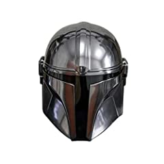 Steel mandalorian helmet for sale  Delivered anywhere in UK