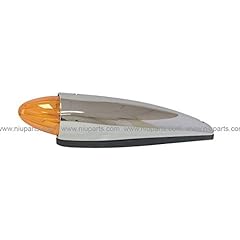 Grakon 1000 Style 19 LED Torpedo Cab Marker Indicator Light Amber/Amber Chrome (Fit: Kenworth W900, T880, T800; Peterbilt 377, 385, 379, 378, 367, 386, 384, 357, 356, 351, 362, 357, 358, 352, and other Trucks), used for sale  Delivered anywhere in Canada