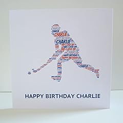 Personalised hockey card for sale  Delivered anywhere in Ireland