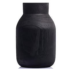 Black wooden vase for sale  Delivered anywhere in USA 