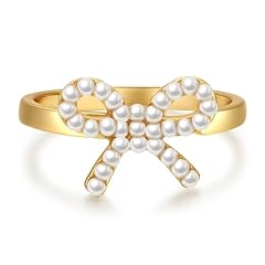 Gold bow rings for sale  Delivered anywhere in USA 