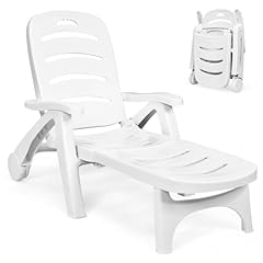 Costway folding sunlounger for sale  Delivered anywhere in UK