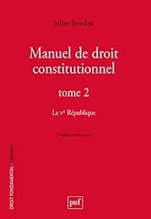 Manuel droit constitutionnel. d'occasion  Livré partout en France