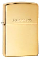 Zippo brass solid for sale  Delivered anywhere in USA 