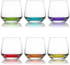 Coloured tumbler glasses for sale  Delivered anywhere in UK