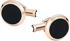 Montblanc cufflinks steel usato  Spedito ovunque in Italia 