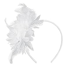 White fascinator white for sale  Delivered anywhere in UK