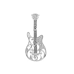 Guitar rhinestones brooches for sale  Delivered anywhere in USA 