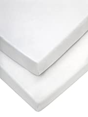 Mamas & Papas Cot Fitted Sheets (63 x 127 cm, White, for sale  Delivered anywhere in UK