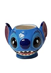 Disney Lilo & Stitch Blue Mug 3D Face Shaped Ceramic, used for sale  Delivered anywhere in UK