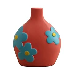 Vaso ceramica dipinta usato  Spedito ovunque in Italia 