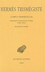 Corpus hermeticum. tome d'occasion  Livré partout en France