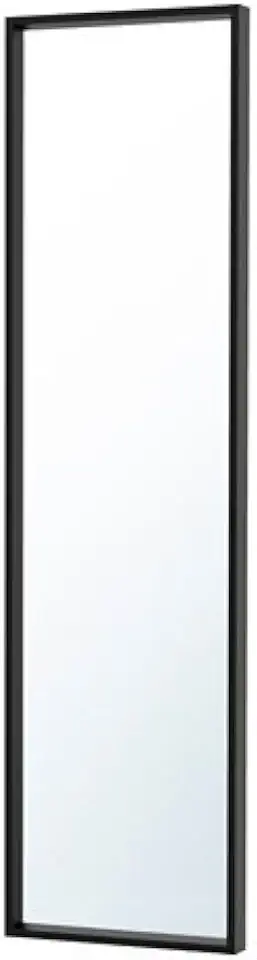 Begagnade, Ikea Nissan spegel i svart; (40 x 150 cm) till salu  