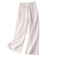 Linen trousers women for sale  Delivered anywhere in UK