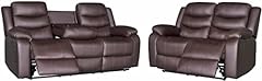 Roma recliner brown for sale  Delivered anywhere in Ireland