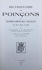 Dictionnaire poinçons maître d'occasion  Livré partout en France