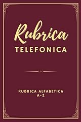Rubrica Telefonica: Una bella rubrica telefonica alfabetica, Agenda telefono, rubrica contatti - indirizzi alfabetica usato  Spedito ovunque in Italia 
