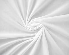 Plain white polycotton for sale  Delivered anywhere in UK