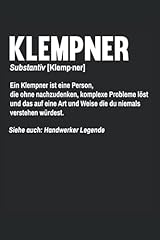 Klempner definition notizbuch gebraucht kaufen  Wird an jeden Ort in Deutschland